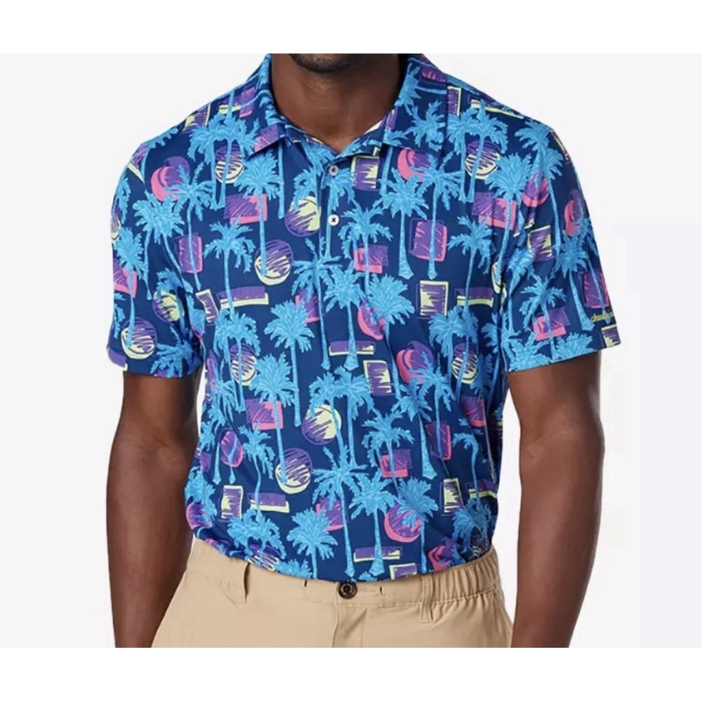 Chubbies The Carnelian Chameleon Performance Golf Polo Mens Size XL